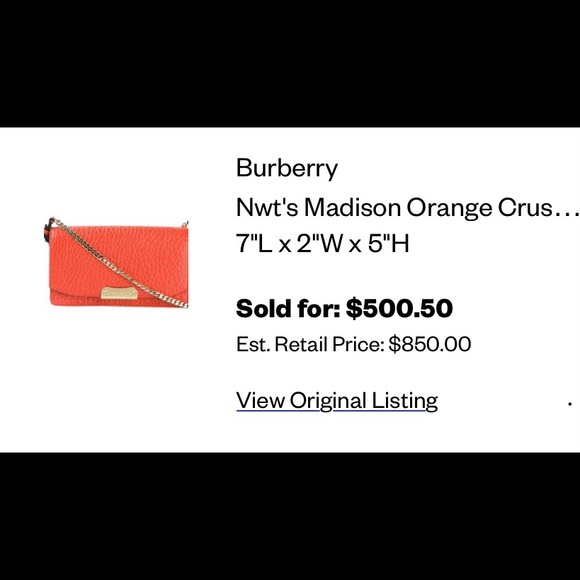 Small Gold Chain Cross Carry Burberry NEW.| Luxury|Designer - Picture 6 of 6